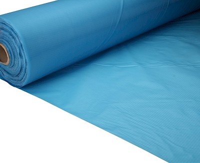 Ripstop nylon stof, 150 cm, azureblauw 70 gr/m²