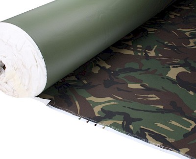 Camouflage Oxford polyester 600 Denier stof, 148 cm