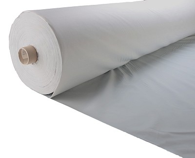 Waterdichte stretch stof, polyester, 220 cm, zilvergrijs
