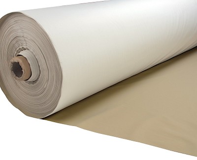 Waterdichte stretch stof, polyester, 150 cm, zand